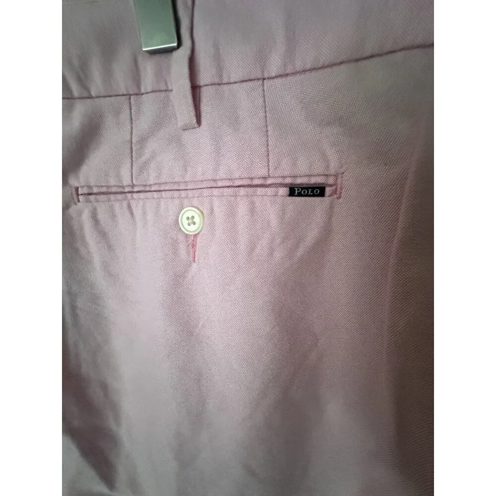 Polo Ralph Lauren Shorts Mens Size 40 Pink Chino Golf Short Preppy Cotton Casual